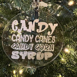 Candy-Candy Canes-Candy Corn-Syrup - Ornament